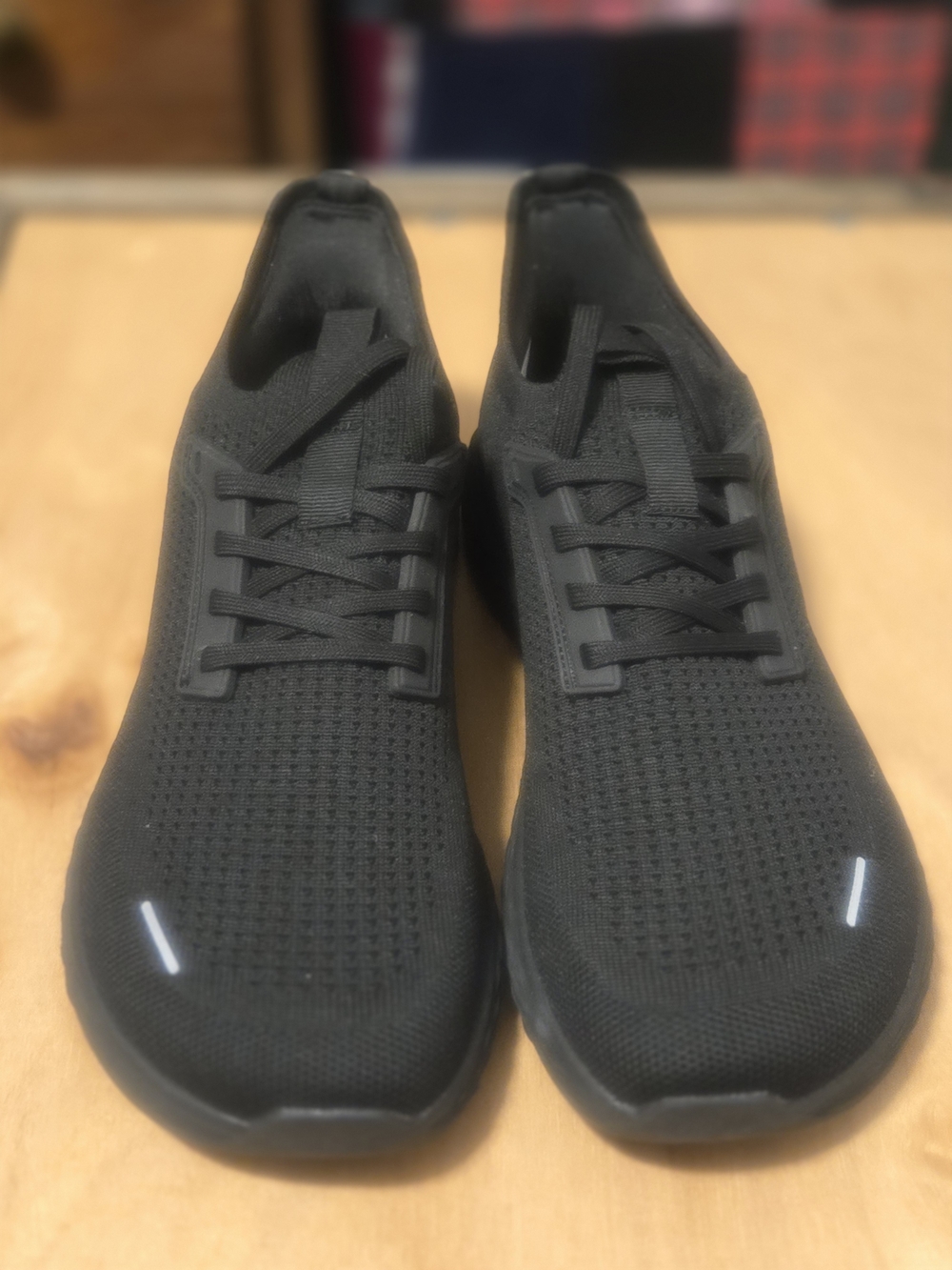Men's Black Athletic Knit Sneakers - Lightweight Comfort